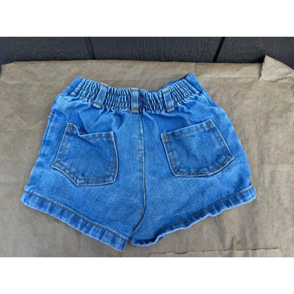 Dora The Explorer Girls Denim Shorts 2006 Floral Embroidery Nick Jr 2T Kids - Picture 4 of 6